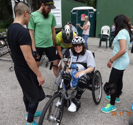 Handcycling is one of the many activities the chapter is planning as it expands its offerings.