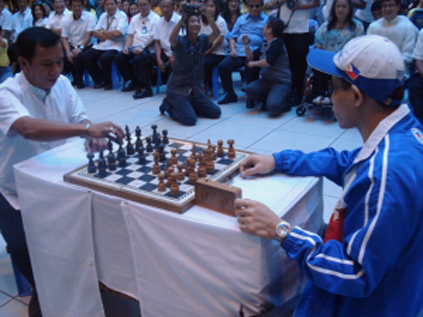 two men playing chess