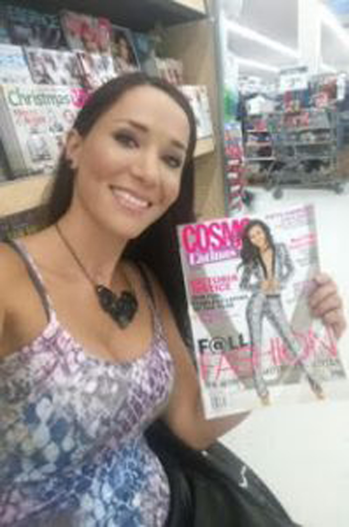 paraplegic woman holding a magazine