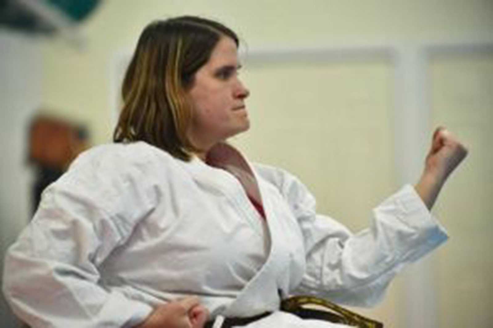 woman in martial arts pose