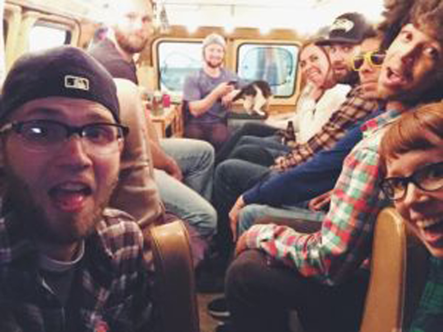 a group of friends together