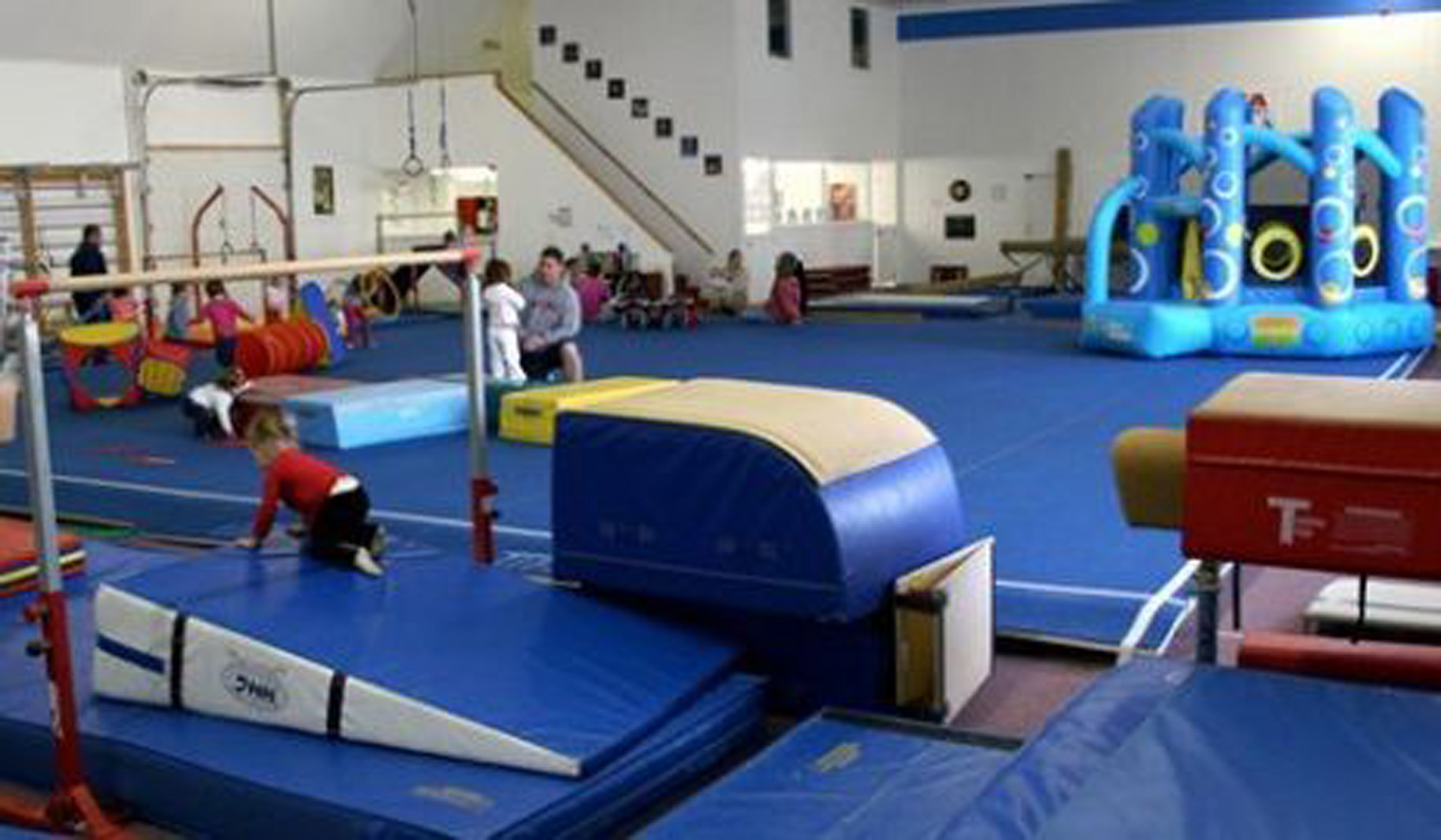 a gymnastics room