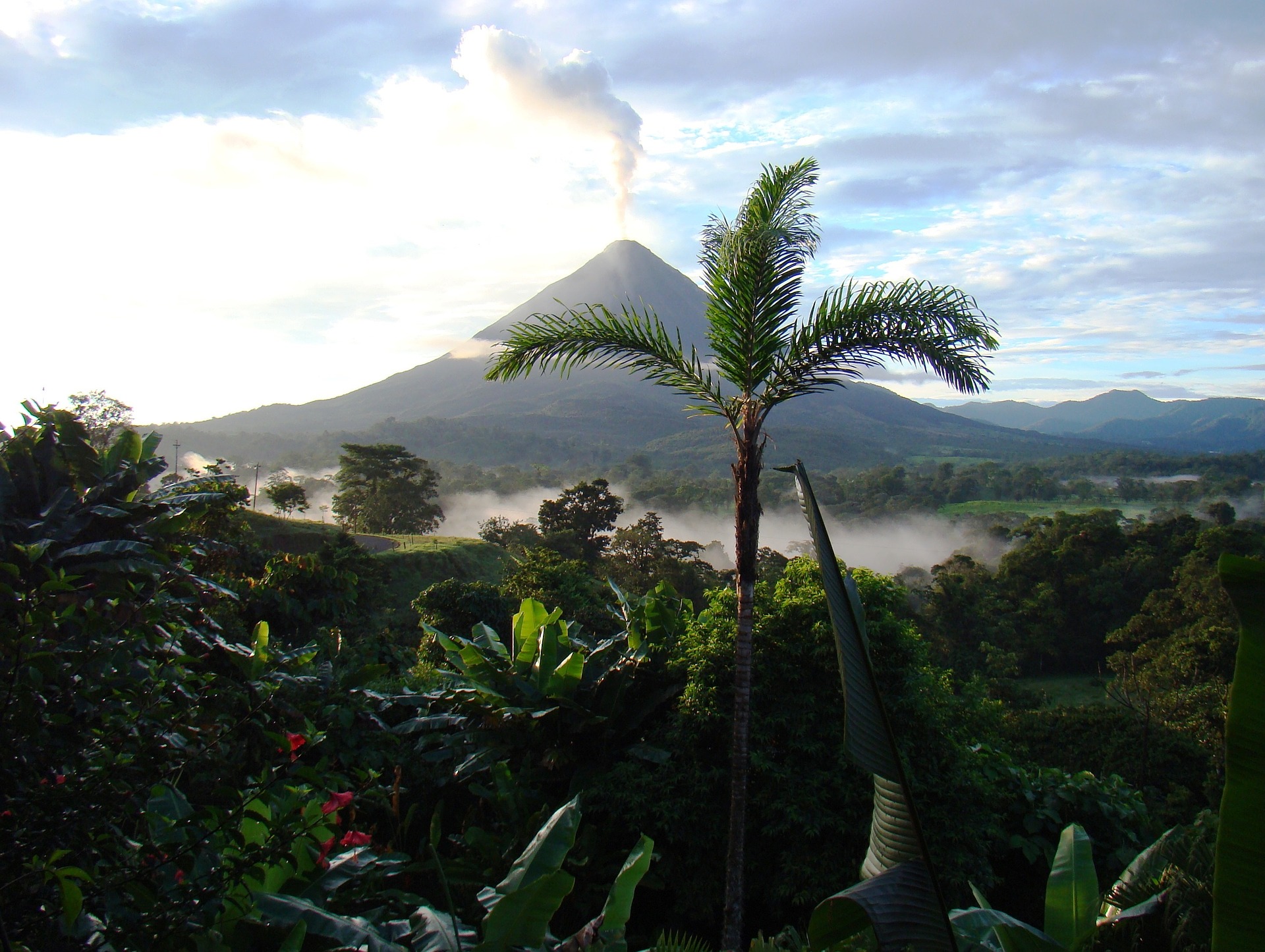 a volcano