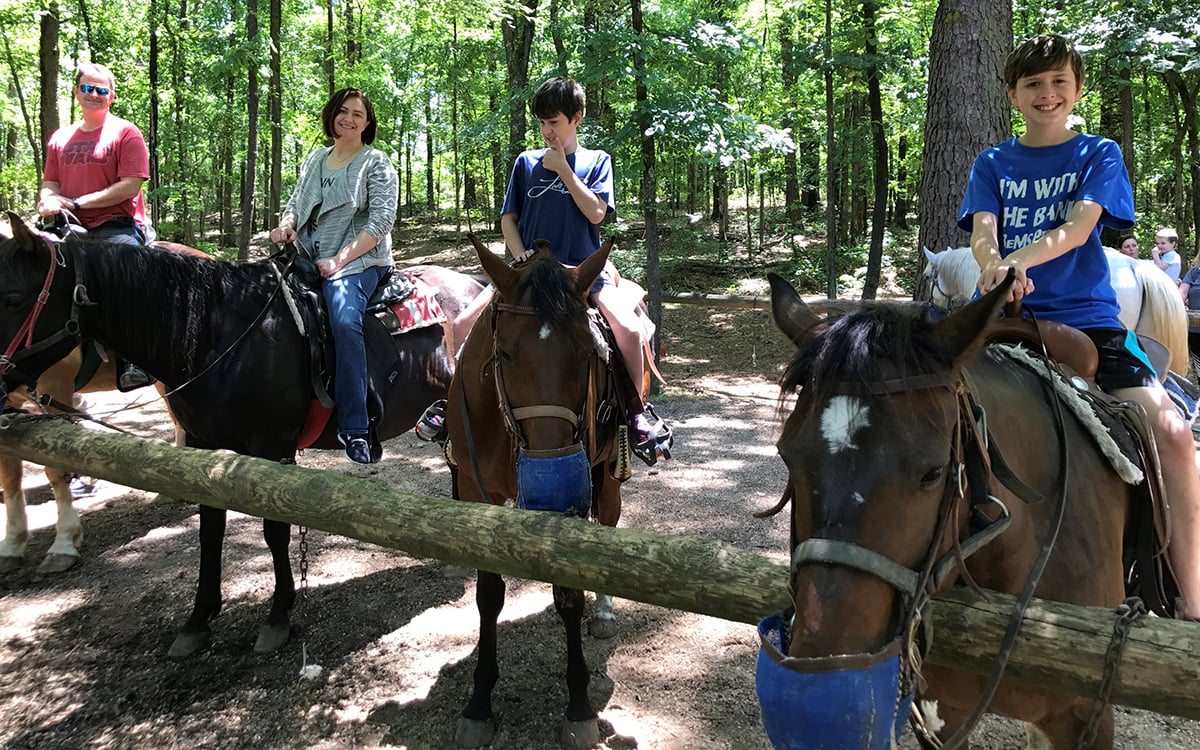 Erin Gildner recently reignited her love for horse riding. She’s shown with her family.
