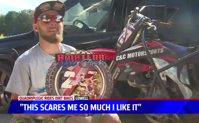 quadriplegic motorcycle rider