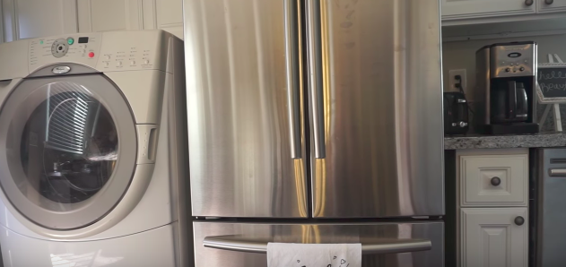 Picture of steph's washer/dryer and fridge