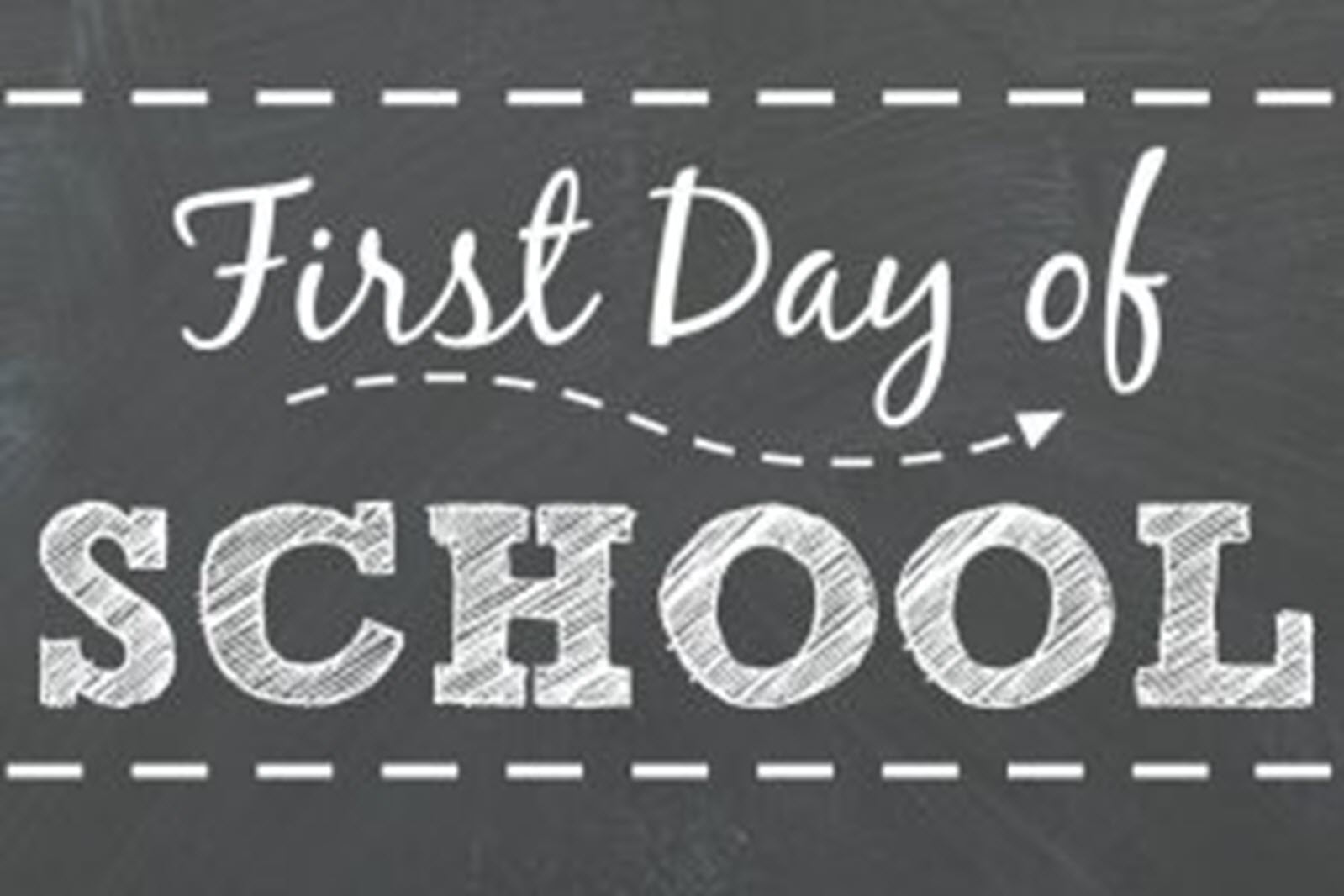 First Day of School graphic