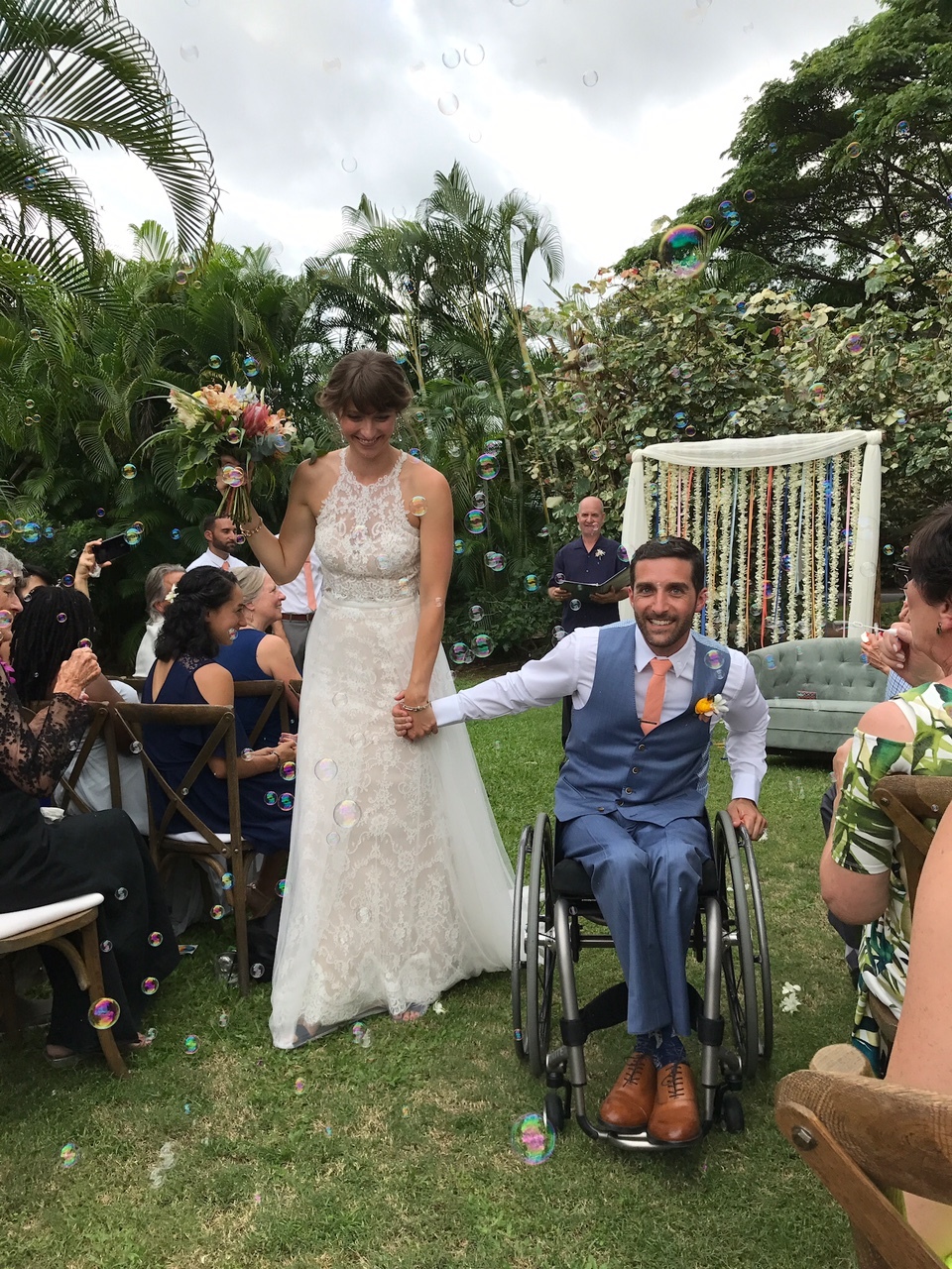  Nancy's son and his bride at his wedding