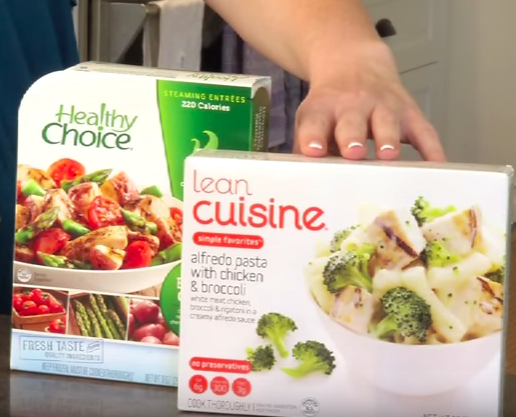 screenshot of healthy frozen microwave meals