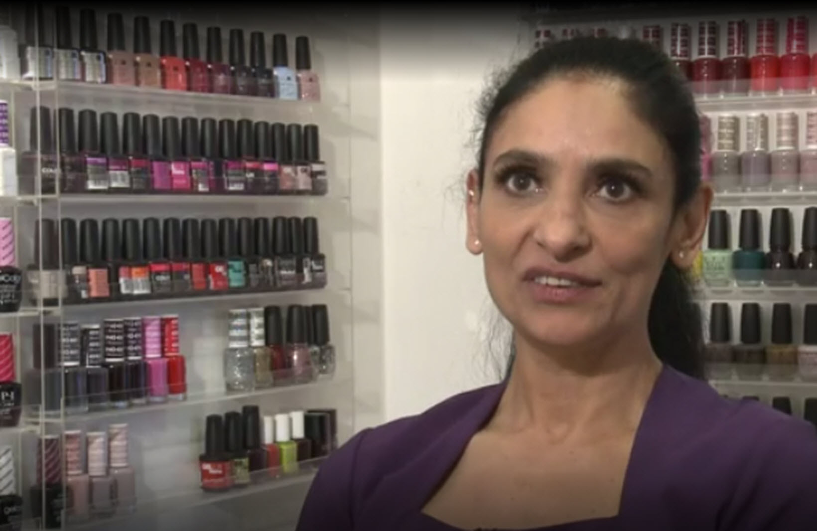 Salon owner with transverse myelitis