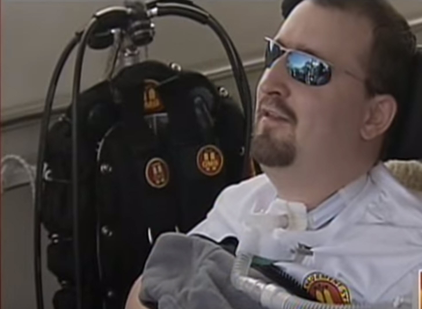 ventilator dependent scuba diver