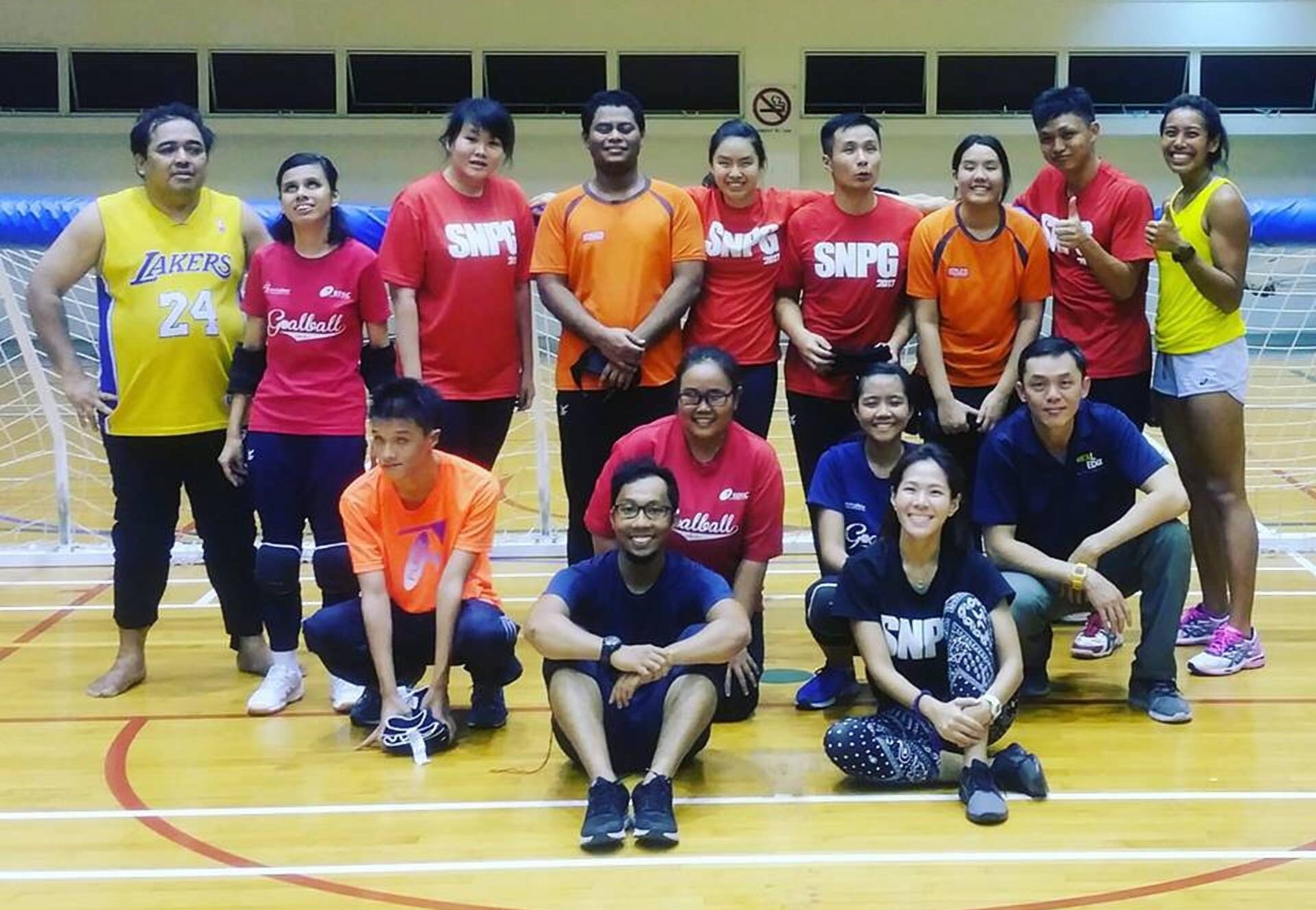 Goalball Singapore team photo