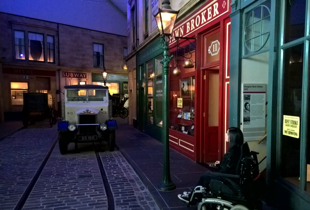 Picture of Emma inside a museum in Glassgow