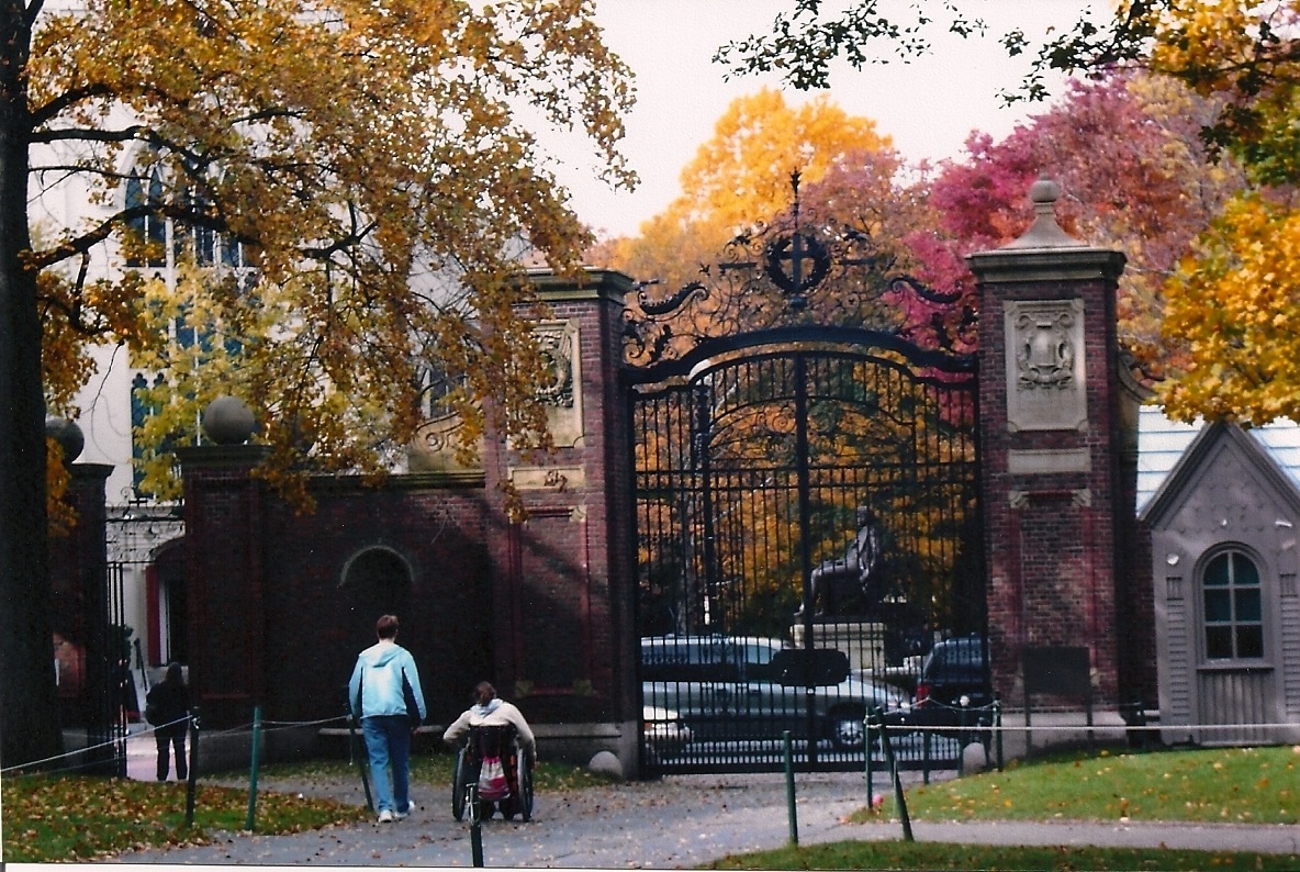 Cindy and Beth at Harvard