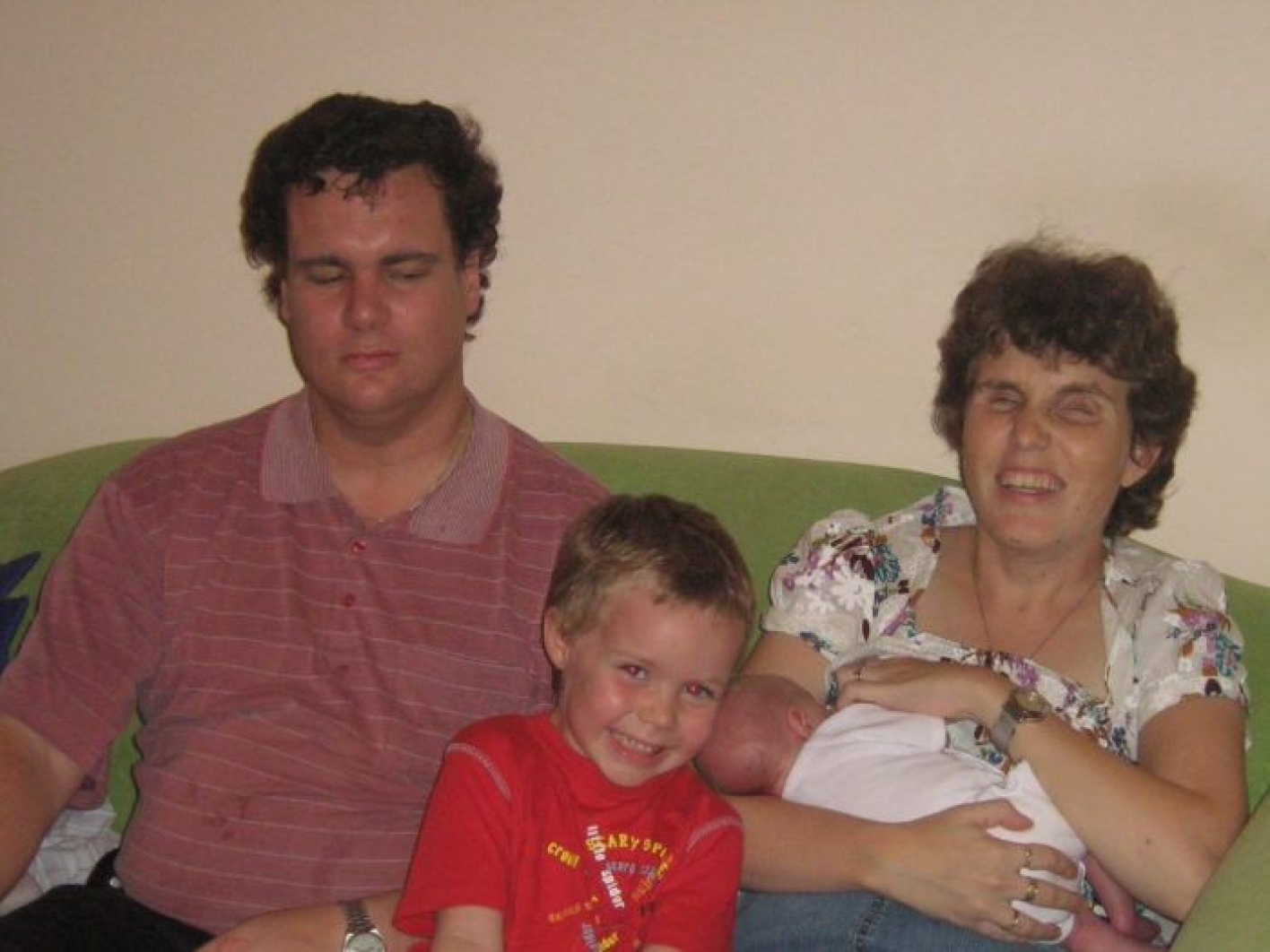 Emma and Vaughn with their then-toddler Julian and baby Lucy