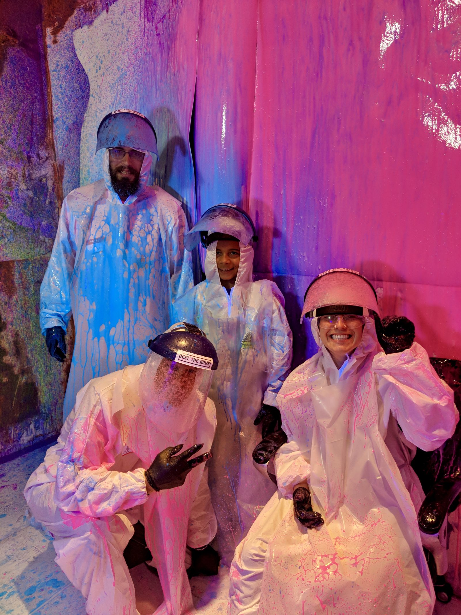 Jesi and group of friends at beat the bomb