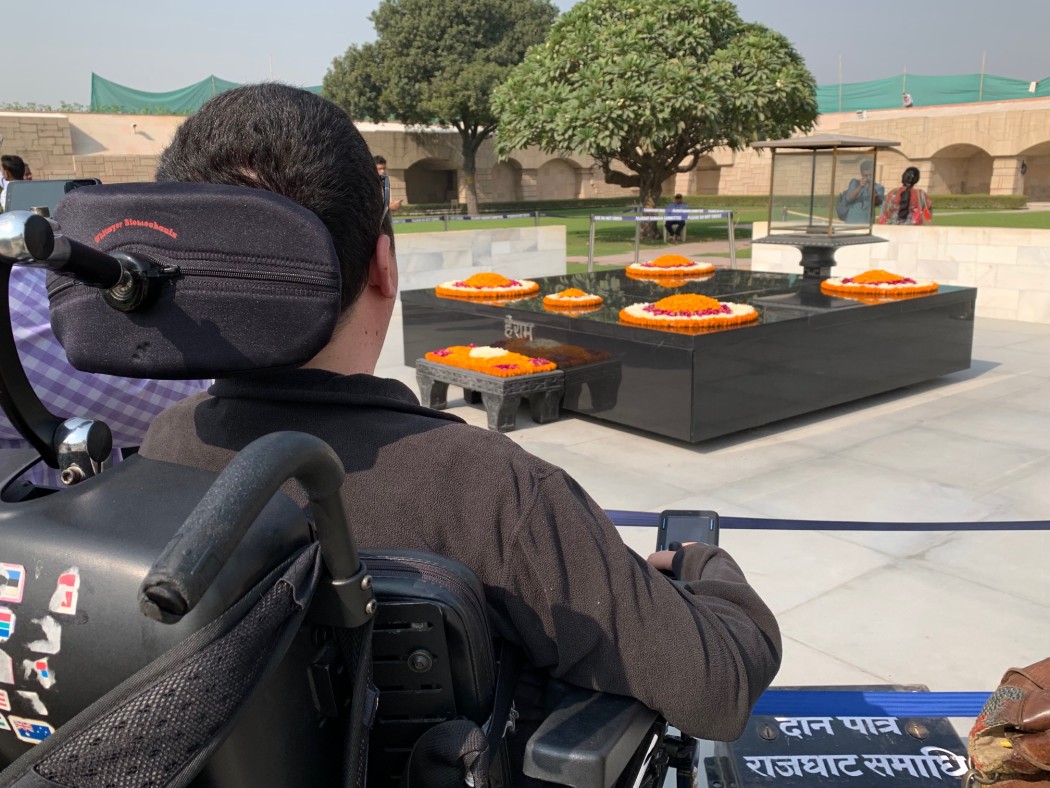 Cory at Raj Ghat