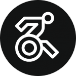 B&W Wheelchair icon