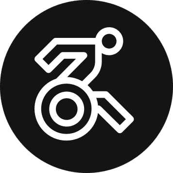 B&W Wheelchair icon
