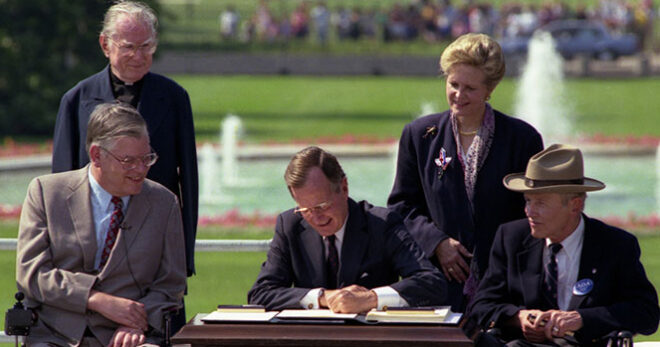 historic ADA signing with George Bush