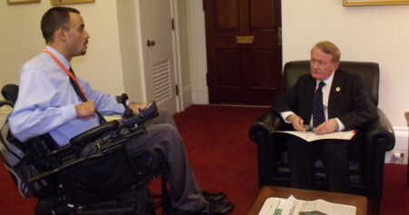 Jose Hernandez meeting with former NJ Congressman Leonard Lance