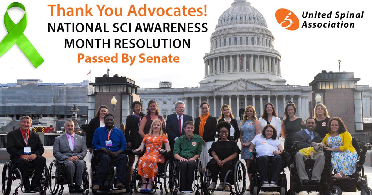 SCI Awareness month passed by Senate