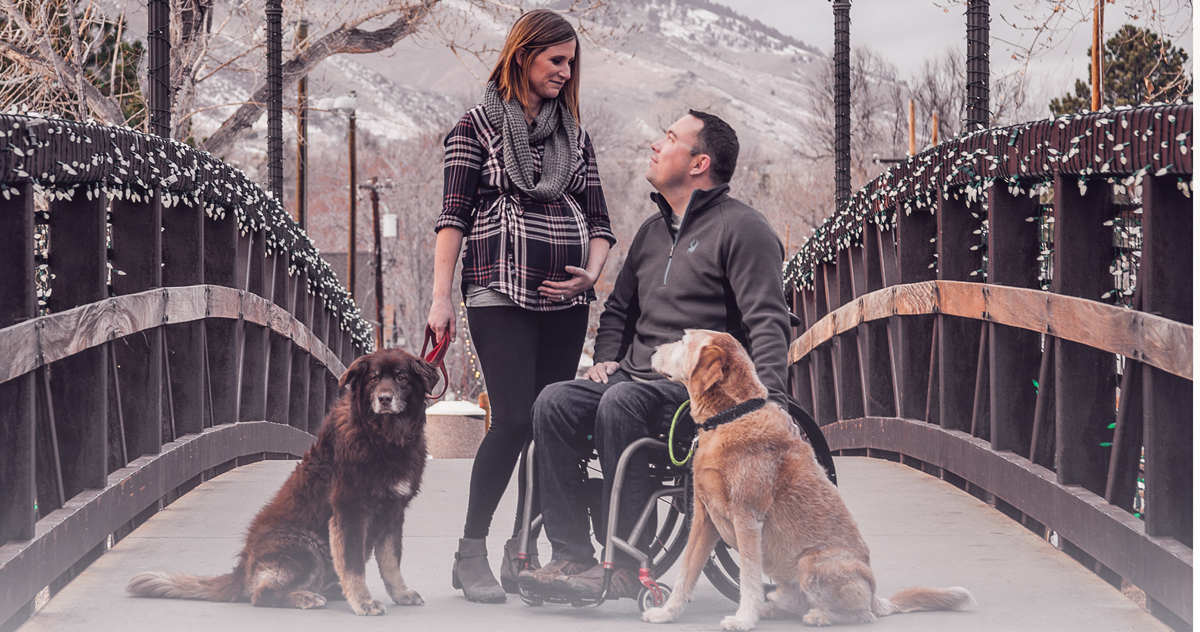 Love After War couple with baby