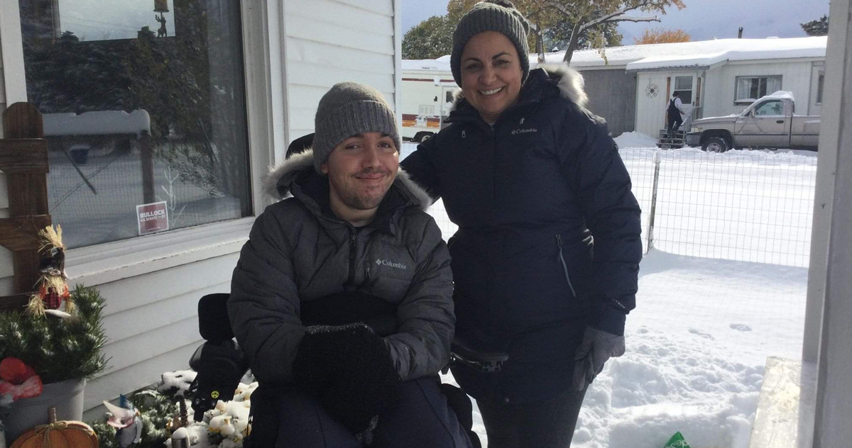 Ivette Folgueiras with son David