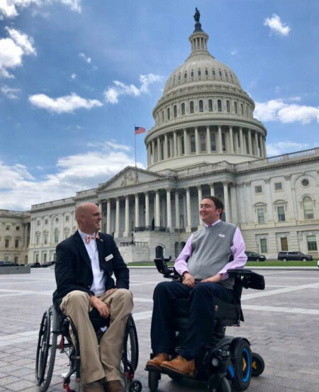 Bagby outside Capitol Building with Josh Basile