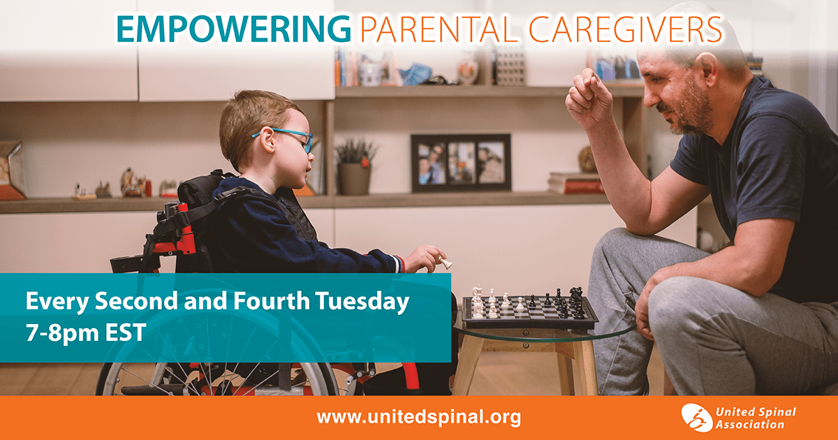 group for parents of children with spinal cord injuries/disorders or other mobility or developmental disorders.
