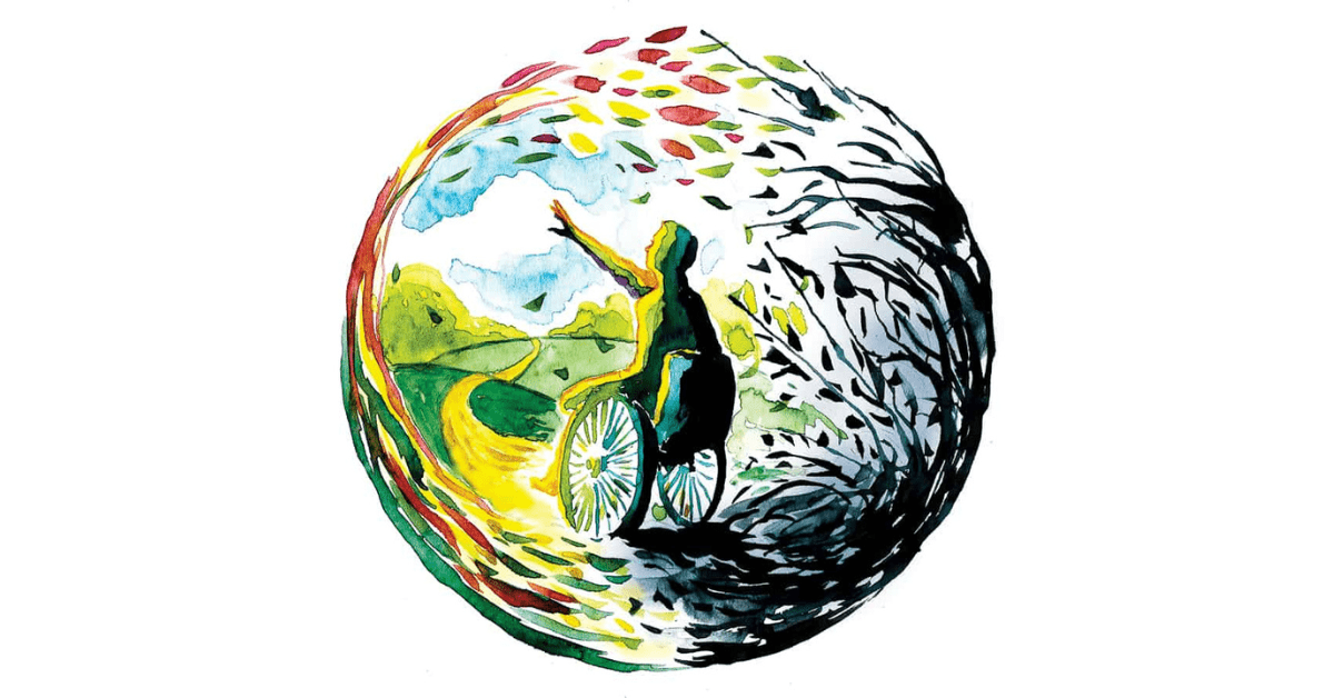 An illustration portraying recovery from mental illness.