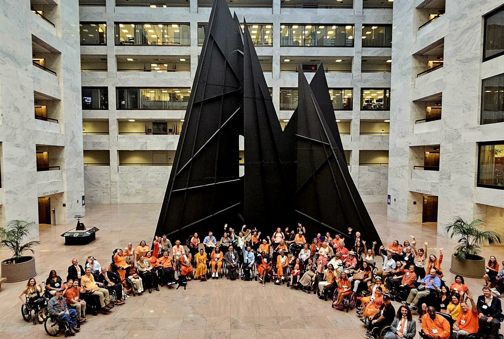 group of wheelchair advocates gathered in DC for ROCH